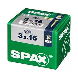 Lot De 300 Vis Acier Tête Fraisée Pozidriv Spax, Diam.3.5 Mm X L.16 Mm