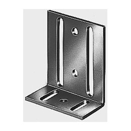 Equerre réglable trou oblong bichromaté 40x77x65mm