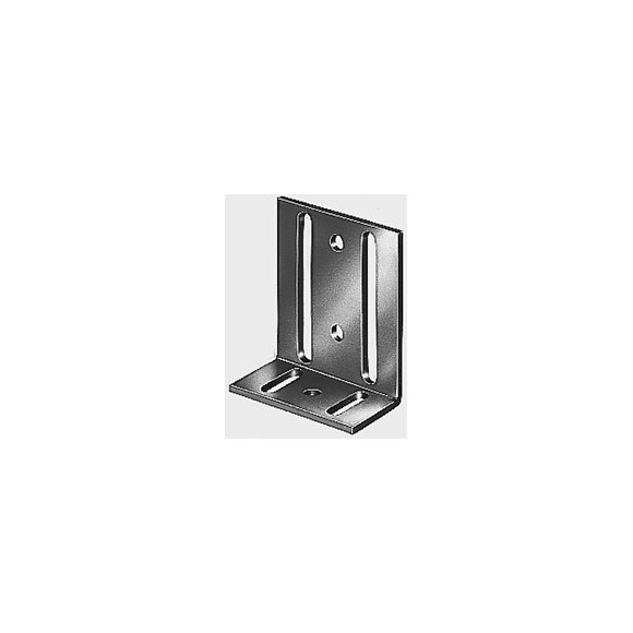 Equerre réglable trou oblong bichromaté 40x77x65mm