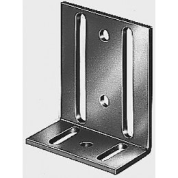 Equerre réglable trou oblong bichromaté 40x77x65mm