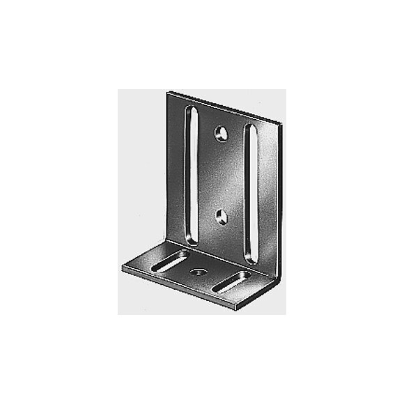 Equerre réglable trou oblong bichromaté 40x77x65mm