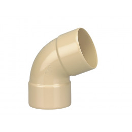 Coude gouttière PVC FF 67°30 DN50 couleur sable