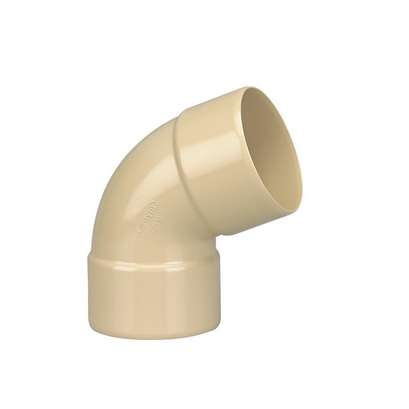 Coude gouttière PVC FF 67°30 DN50 couleur sable