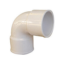Coude PVC évacuation bâtiment FF 87°30 DN40 couleur blanc