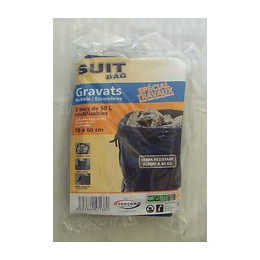 Lot de 3 sacs à gravats 50L