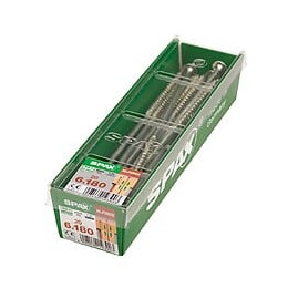 Lot De 20 Vis Acier Tête Fraisée Bombée Torx Spax, Diam.6 Mm X L.180 Mm