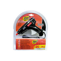 Kit de collage pistolet à colle 55W + 25 bâtons de colle