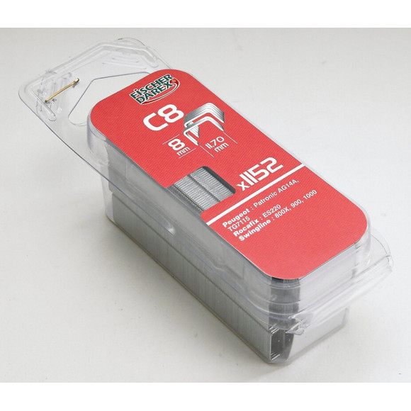 Agrafes type C 8mm x1152
