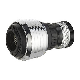 Douchette rotule murale 2 jets 22/24x100mm