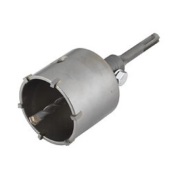 Scie à trépan béton SDS-Plus prêt à l'emploi diamètre 68mm