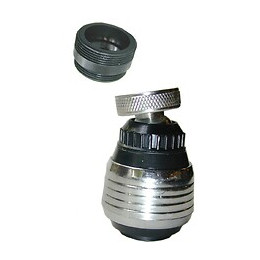 Douchette rotule murale 2 jets 22/24x100mm