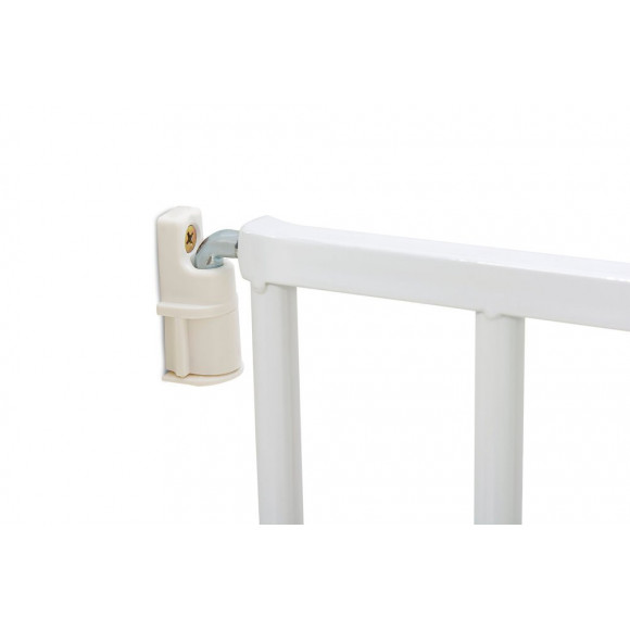 Barrière de sécurité rotative en métal blanche