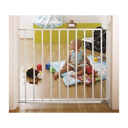 Barrière de sécurité rotative en métal blanche