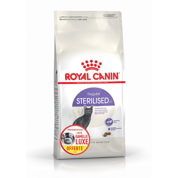 Croquettes chat STERILISED 37 chat adulte stérilisé de 1 à 7 ans 2kg