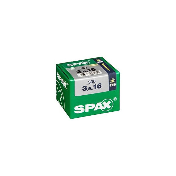 Lot De 300 Vis Acier Tête Fraisée Pozidriv Spax, Diam.3.5 Mm X L.16 Mm