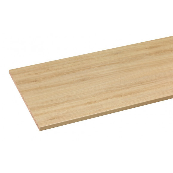 Plan de travail postformé 1800 x 600 x 28mm Chêne Santana