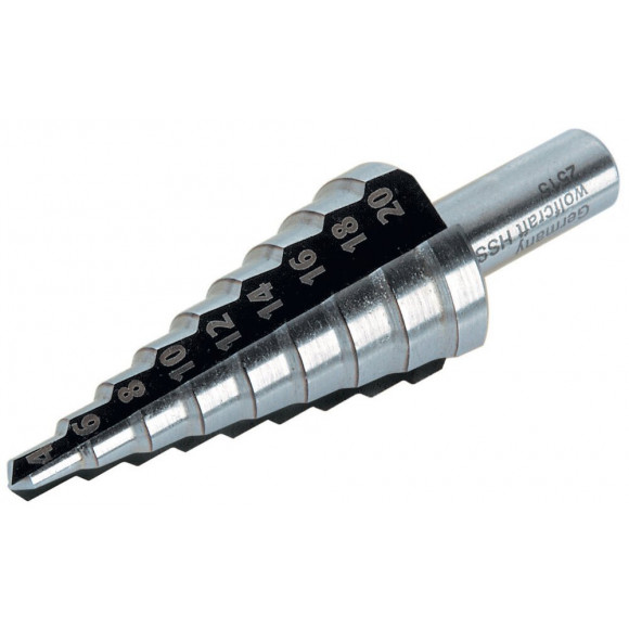 Foret étagé diamètres graduels de 4 à 20mm