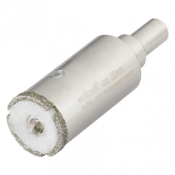 Trépan diamant D.25mm avec foret centrage Ceramic