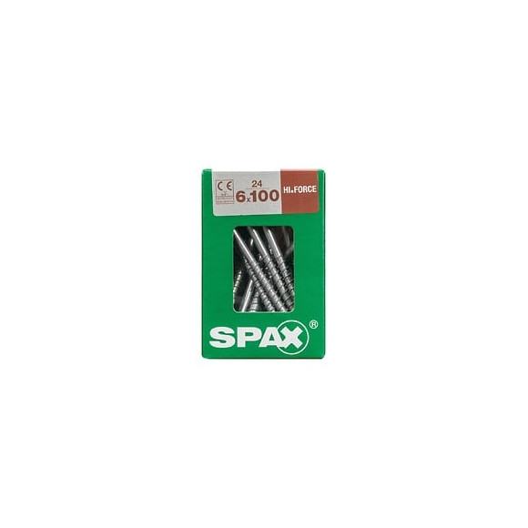 Lot De 24 Vis Acier Tête Fraisée Bombée Torx Spax, Diam.6 Mm X L.100 Mm