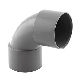 Coude PVC évacuation 87° femelle/femelle D.40