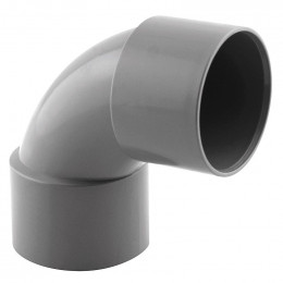 Coude PVC évacuation 87° femelle/femelle D.40