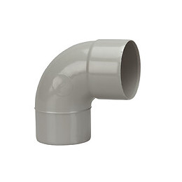 Coude gouttière PVC MF 87°30 DN80 couleur gris clair