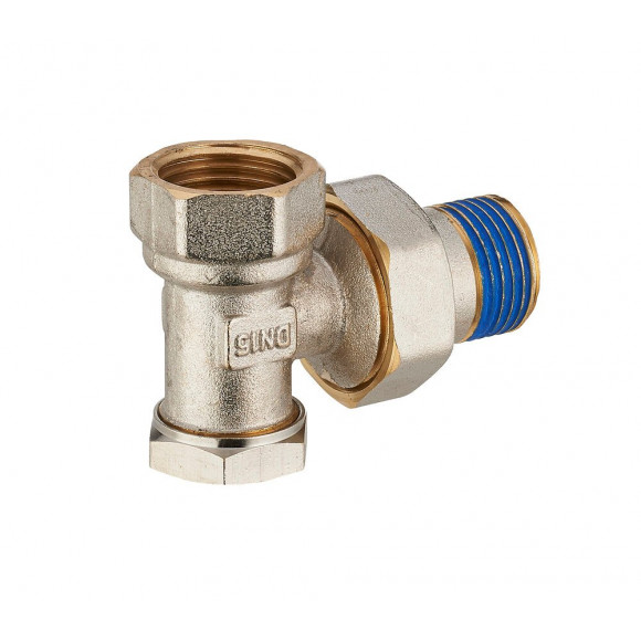 Coude de réglage radiateur 1/2 nickelé