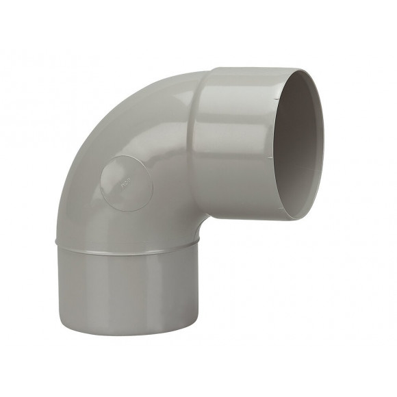 Coude gouttière PVC MF 87°30 DN80 couleur gris clair