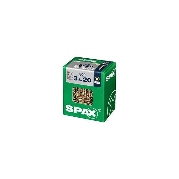 Lot De 300 Vis Acier Tête Fraisée Pozidriv Spax, Diam.3.5 Mm X L.20 Mm