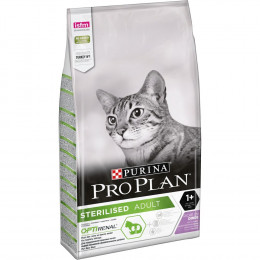 Croquettes chat stérilisé PRO PLAN - riche en Dinde - 10kg
