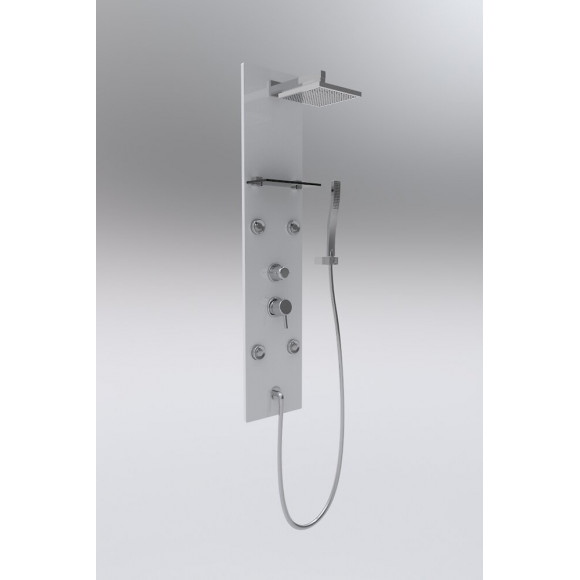 Colonne de douche blanche 125x18cm