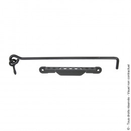Crochet + crémàillère à poignée Longueur 300mm noir
