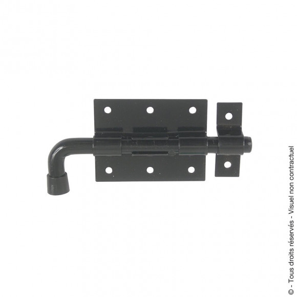 Verrou pistolet avec gâche d.12mm noir