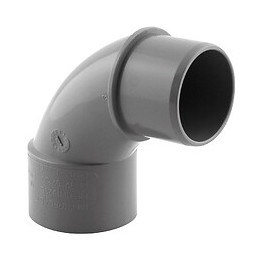 Coude PVC évacuation 87° mâle/femelle D.32