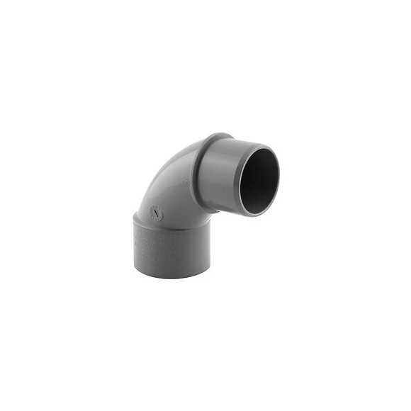 Coude PVC évacuation 87° mâle/femelle D.32