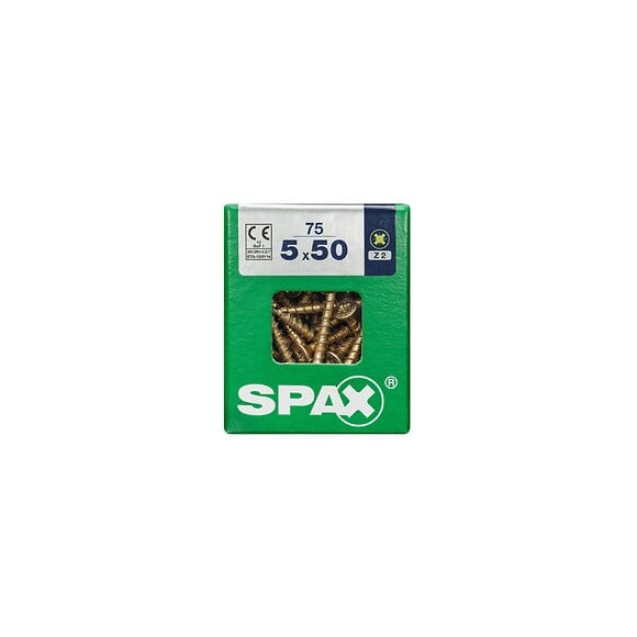 Lot De 75 Vis Acier Tête Fraisée Pozidriv Spax, Diam.5 Mm X L.50 Mm