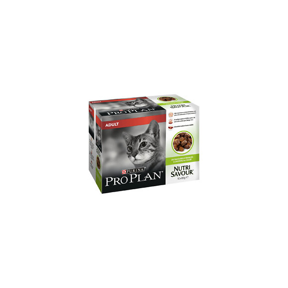Sachet chat Nutrisavour Adulte - Agneau en gelée - 10x85g
