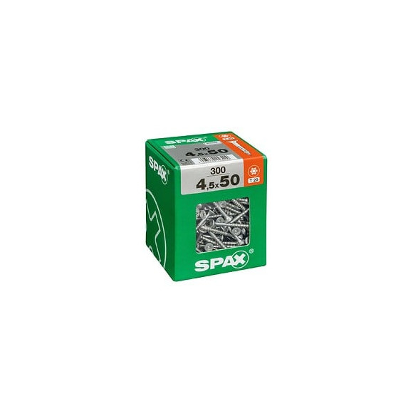Lot De 300 Vis Acier Tête Fraisée Torx Spax, Diam.4.5 Mm X L.50 Mm