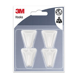 Crochet Triangle Blanc x4