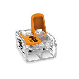 Lot de 5 bornes 2 entrées S221 6mm2