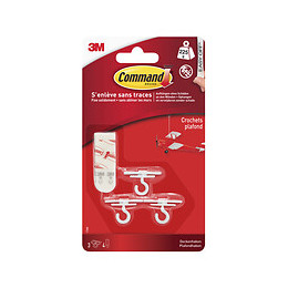 Crochet Plastique Plafond Blanc