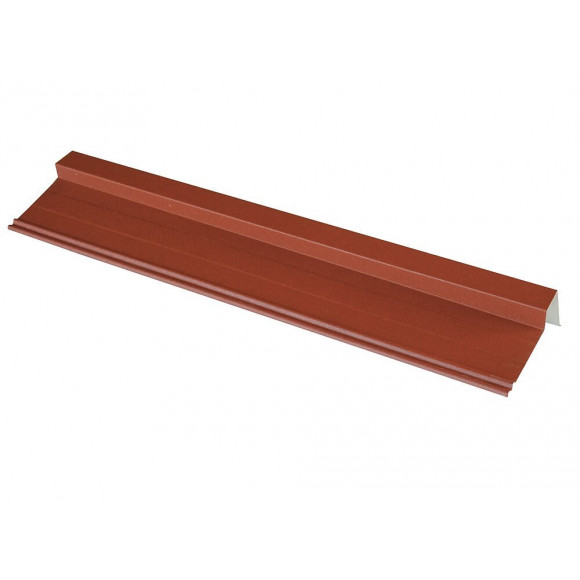 Rive pour panneau tuile laqué mat brun rouge 92cm