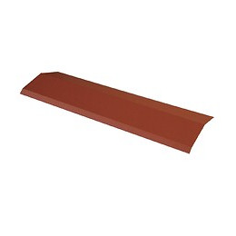 Faîtière pour panneau tuile laqué mat brun rouge 92cm