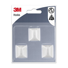 Crochet Rectangle Blanc Petit Modèle x3