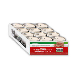 Boites chat STERILISED - Terrine au Saumon et au Thon - 18 boites 85g