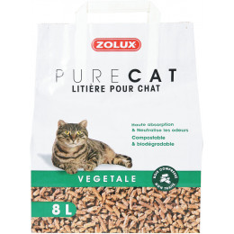 Litiére Purecat végétale naturelle 8l