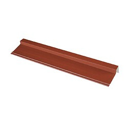 Rive pour panneau tuile laqué mat brun rouge 92cm