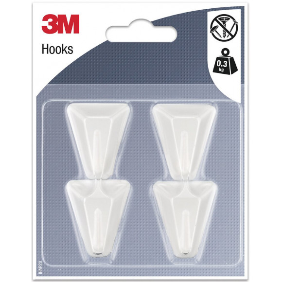 Crochet Triangle Blanc x4