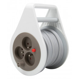 Mini-enrouleur domestique 7 mètres Taupe