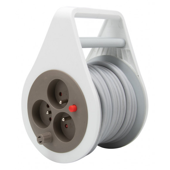 Mini-enrouleur domestique 7 mètres Taupe